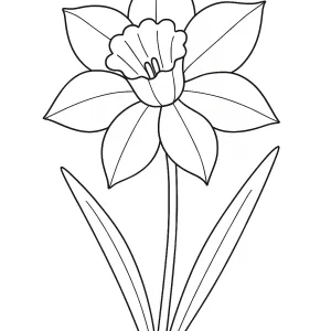 Desenho de flores para pintar 44