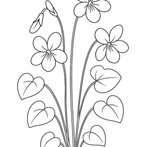 Desenho de flores para pintar 51