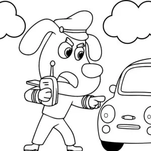 Desenho do Detetive Labrador para colorir 1