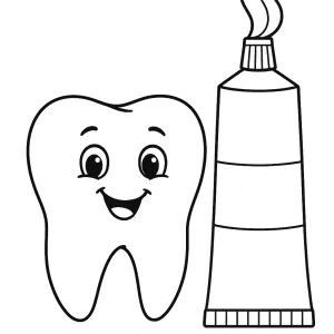Desenho de dentista para colorir 1