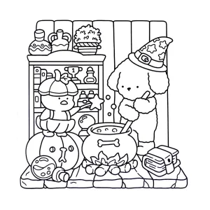 Desenho Cozy Friends para colorir 6