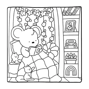 Desenho Cozy Friends para colorir 7