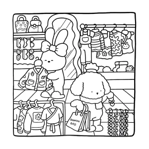 Desenho Cozy Friends para colorir 8