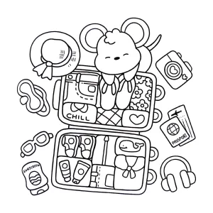 Desenho Cozy Friends para colorir 10