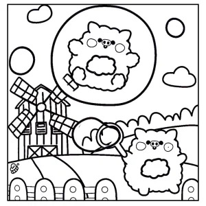 Desenho Cozy Friends para colorir 18