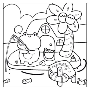Desenho Cozy Friends para colorir 20