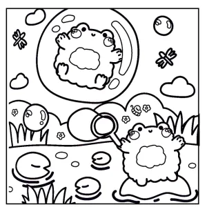 Desenho Cozy Friends para colorir 22
