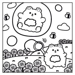 Desenho Cozy Friends para colorir 27