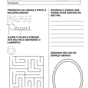 Ficha de alfabetização para colorir 27