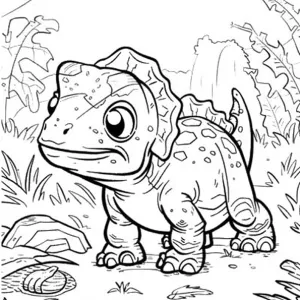 Desenho de dinossauro para colorir 35