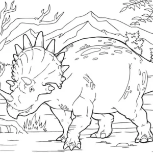 Desenho de dinossauro para colorir 37