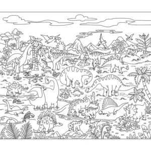 Desenho de dinossauro para colorir 38