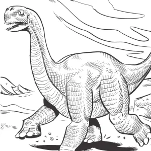 Desenho de dinossauro para colorir 39
