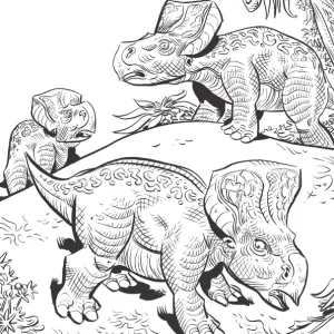 Desenho de dinossauro para colorir 40