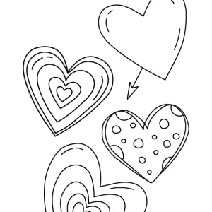 Desenho de coração para colorir 55