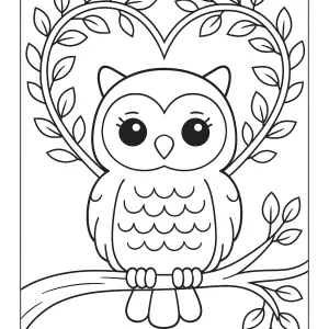 Desenho de coruja para colorir 60