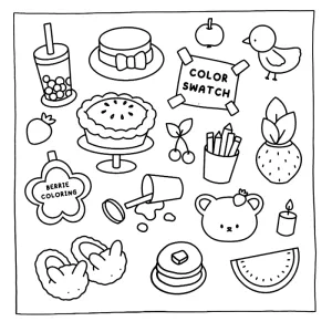 Desenho Cozy Friends para colorir 32
