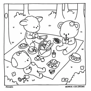 Desenho Cozy Friends para colorir 33