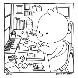 Desenho Cozy Friends para colorir 34