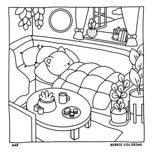 Desenho Cozy Friends para colorir 38