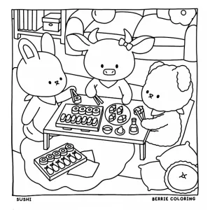 Desenho Cozy Friends para colorir 41