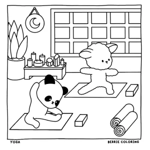 Desenho Cozy Friends para colorir 42