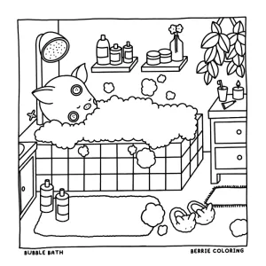 Desenho Cozy Friends para colorir 48