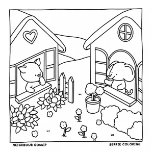 Desenho Cozy Friends para colorir 49