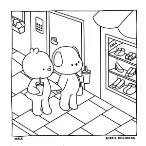 Desenho Cozy Friends para colorir 52