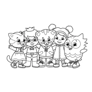 Desenho do Daniel Tigre para colorir 2