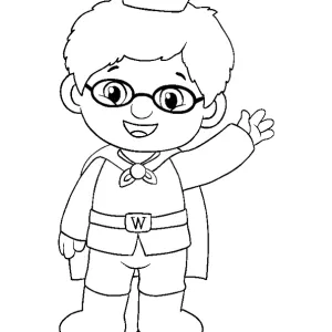 Desenho do Daniel Tigre para colorir 4