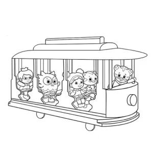 Desenho do Daniel Tigre para colorir 7