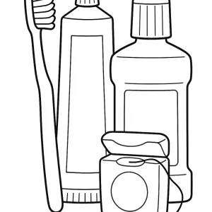 Desenho de dentista para colorir 3