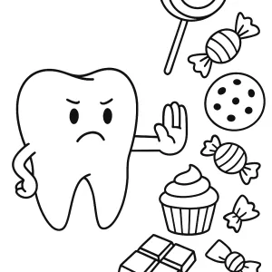 Desenho de dentista para colorir 9