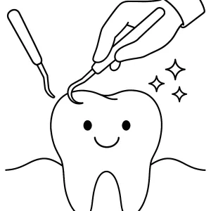 Desenho de dentista para colorir 11
