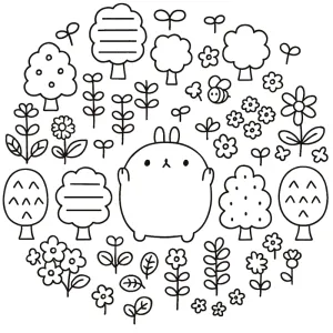 Desenho de árvore para colorir 1