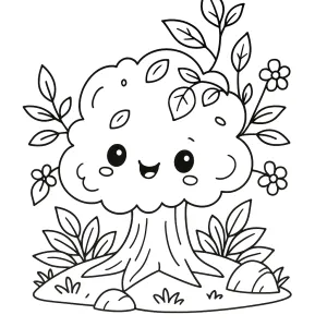 Desenho de árvore para colorir 2
