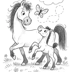 Desenho de cavalo para colorir 47