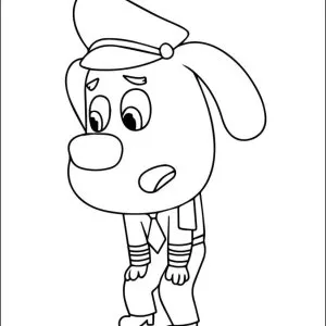 Detetive Labrador para Colorir | Super Colorir