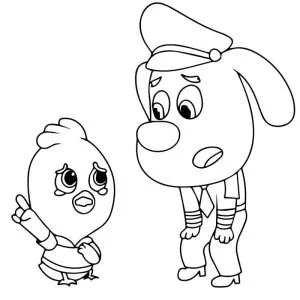 Desenho do Detetive Labrador para colorir 4