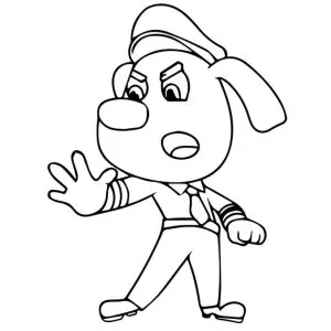 Desenho do Detetive Labrador para colorir 8