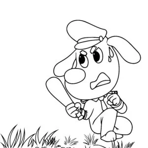 Desenho do Detetive Labrador para colorir 9
