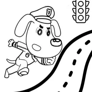 Desenho do Detetive Labrador para colorir 10