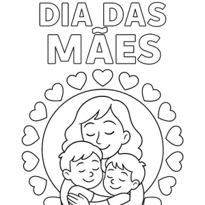 Desenho do Dia da Mãe para colorir 33