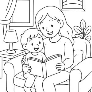 Desenho do Dia da Mãe para colorir 34