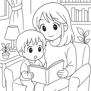 Desenho do Dia da Mãe para colorir 35