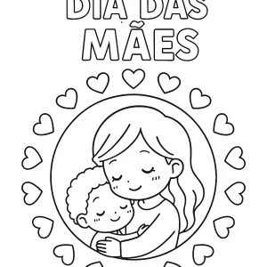 Desenho do Dia da Mãe para colorir 37