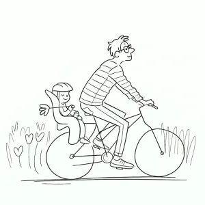 Desenho do Dia do Pai para colorir 9