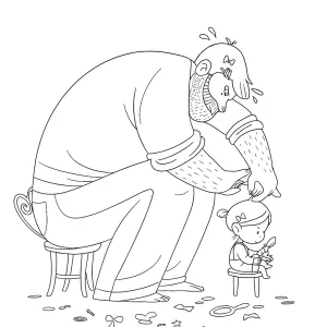 Desenho do Dia do Pai para colorir 14