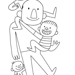 Desenho do Dia do Pai para colorir 15